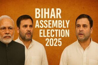 बिहार विधानसभा चुनाव 2025 में नीतीश कुमार, तेजस्वी यादव, चिराग पासवान और प्रशांत किशोर के बीच राजनीतिक मुकाबले की तस्वीर