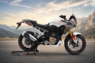 TVS Apache RTX adventure bike with premium touring design and powerful engine