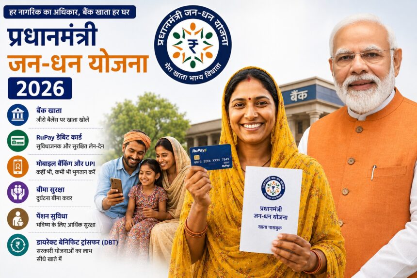 प्रधानमंत्री जन धन योजना 2026 में जन धन खाता और बैंकिंग सुविधाएं